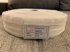 50m 4-Faltenband 1:3 Weiß