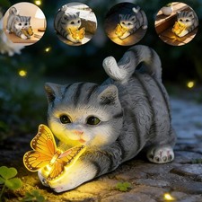 Solar Katzenfigur