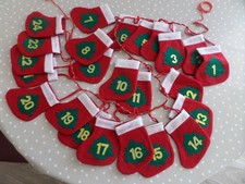 Kinder Adventskalender befüllbar Filz Stiefelkette