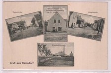 95149 Mehrbild Ak Gruß aus Ramsdorf Braunkohlenwerk, Kolonialwaren usw.um 1920