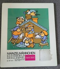 Mainzelmännchen Schiebespiel ZDF Geduldspiel HAUSBAU 1977 Franz Thies 