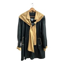Ledermantel zweifarbig damen - zweifarbig,