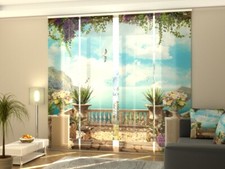 Fotogardine Meerblick