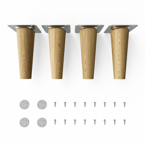 Sossai holzfüße eiche - holzfüße,