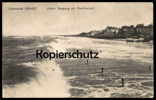 Alte postkarte ostseebad cranz - ostseebad,