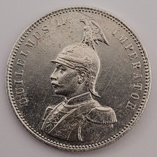  1 Rupie DOA 1910 J Wilhelm II  Silber 