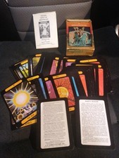 YEAGER TAROT Deck OF MEDITATION - 78 cards - 1982 - Cards approx. 4.25" x 3". 