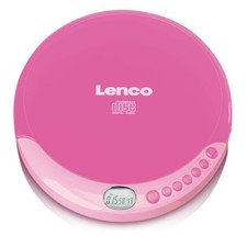 Lenco CD-011 - Tragbarer CD-Player mit Akku-Aufladefunktion - Pink