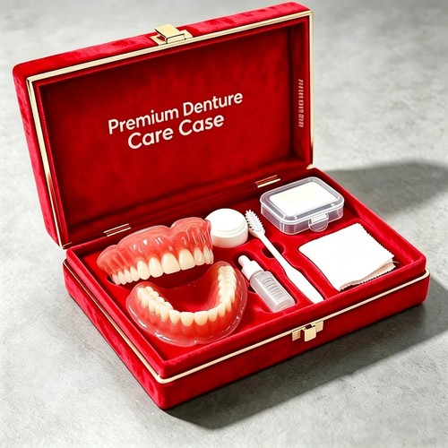Kosmetik zahnprothese set - zahnprothese, ober
