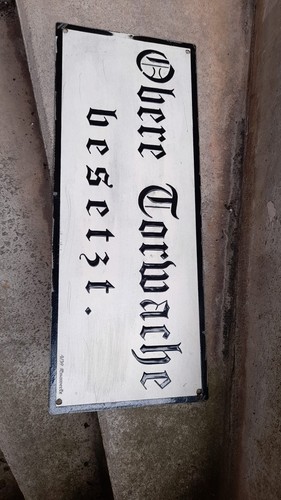 Torwache schild metallschild - torwache,