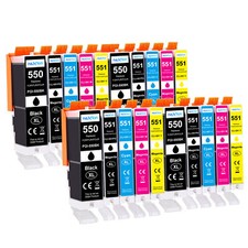 20x Patronen für Canon PIXMA IP7250 IP8750 MG-7150 7550 MG5650 MG5655 MG6650