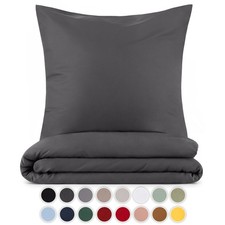 Blumtal Bettwäsche - OEKO-TEX zert. Mikrofaser Kopfkissenbezug + Deckenbezug