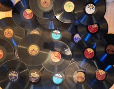 50 Schellackplatten Grammophon Schellack Platten