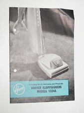 Vintage Hoover Klopfsauger 1334A Bedienungsanleitung (60er Jahre)
