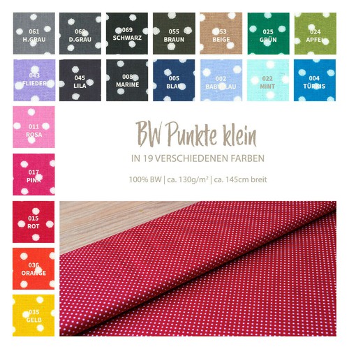 Baumwolle bedruckt punkte mm - bedruckt, 2