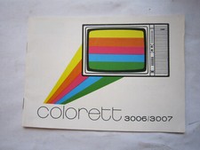 Werbe-Broschüre"Farb-Ferneher Coloret 3006/3007"Fernsehgerätewerke Stassfurt,RFT
