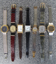 7 STÜCK, GEPFLEGTES VINTAGE JUNGHANS ARMBAND UHREN KONVOLUT MIT SOLAR 1