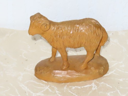 Krippenfigur holzfigur schaf - holzfigur,