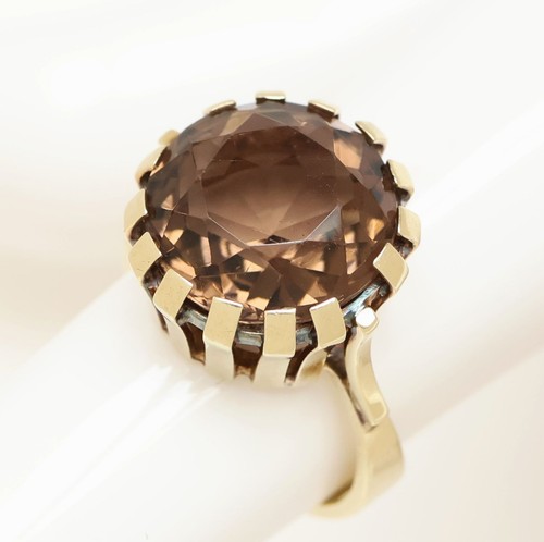 Eleganter topasring karat - topasring, 14
