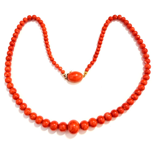 Vintage korallenkette - vintage,
