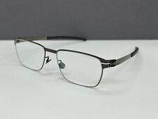 ic Berlin Brille Herren Damen grau Eckig Titan T107 slate matt groß L NP:699€