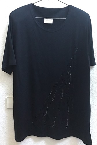 Damenshirt schwarz festlich
