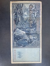 100 Mark Reichsbanknote 1910 Deutsches Reich Germania Inflation