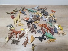 58x Tiere Figuren Alt XXL Konvolut 70er 80er Retro Kunststoff Plastik Vintage