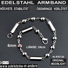 Herrenarmband Gliederarmband Edelstahl Männer Armband Armkette Walzenarmband