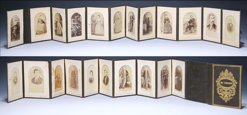 Leporello cdv fotoalbum - leporello, 22