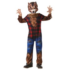 WERWOLF KOSTÜM & MASKE KINDER Halloween Karneval Party Zombie Wolf Monster Junge