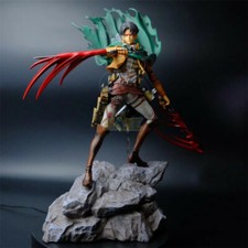 Anime Attack on Titan Levi·Ackerman Doppelt Kopf Figur Modell Spielzeug 35cm