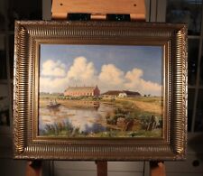 JOHAN ULRIK BREDSDORFF (1845-1928) - antikes Ölgemälde - Ruderpartie am See