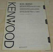 Kenwood KX-3050 Bedienungsanleitung mehrsprachig (auch in Deutsch)
