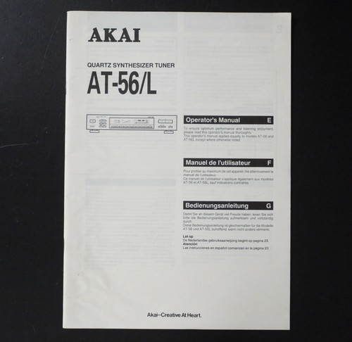 Original akai l - akai, at-56/l