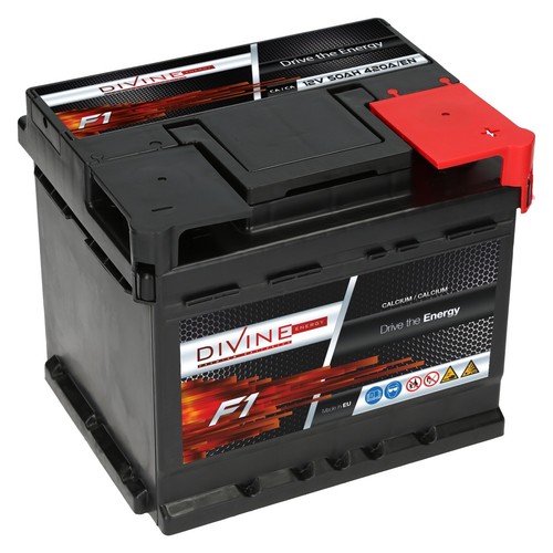 Divine autobatterie 12v 50 - f1,