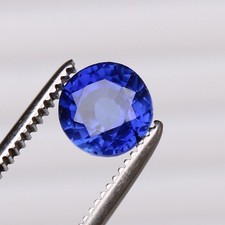 9,30 ct. Zertifizierter Kaschmir Blauer Saphir Rundschliff Edel Selten Lose...