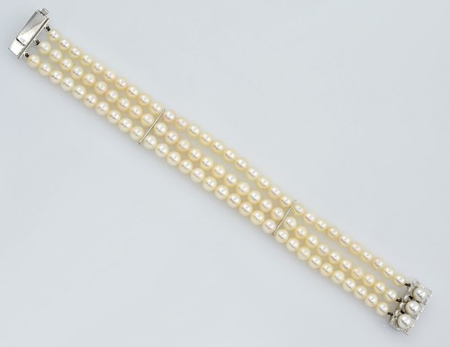 Perlen armband reihig cm - perlen, 3-reihig