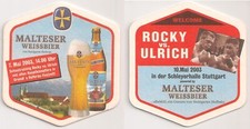 Stuttgarter Hofbräu - Bierdeckel "Rocky vs. Ulrich 2003 - Malteser Weissbier"