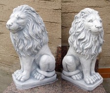 Steinfigur löwen set - steinfigur,,