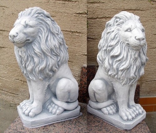 Steinfigur löwen set - steinfigur,,