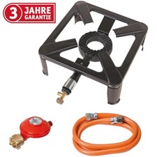 WALTER Hockerkocher, inkl. Schlauch und Propankonstantregler, Gasbrenner