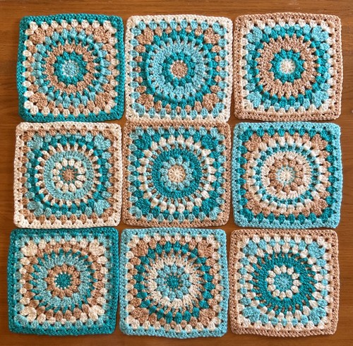 Große gehäkelte mandala - 9,