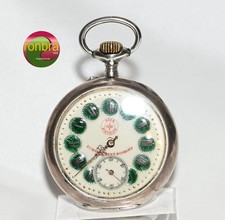 Rare Antike Taschenuhr Auguste Favre 800 Silber