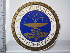 Aufkleber Sticker Bad Driburger Wanderpass - Emblem - Wappen - Logo (3106)