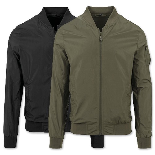 Herren bomber jacke nylon - bomber,