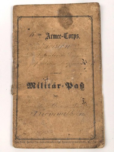 Hessen militärpaß eines - militärpaß,