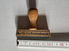 original Stempel "Nur für den Dienstgebrauch" Wehrmacht / DDR Dienste selten!