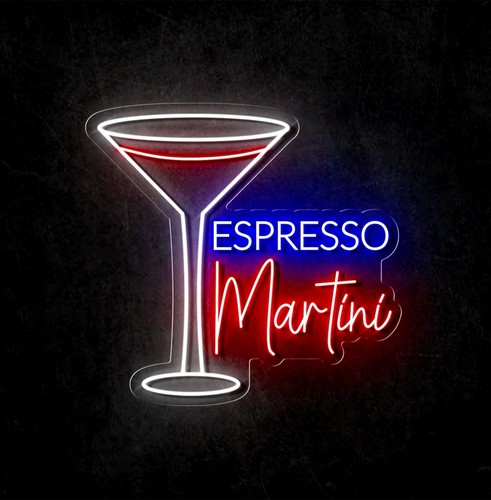 Espresso martini led - martini, schild