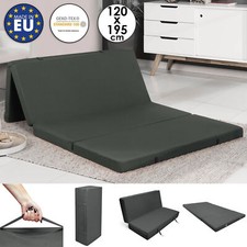 Klappmatratze Faltmatratze Gästematratze Gästebett Reisematratze Bett 120cm grau